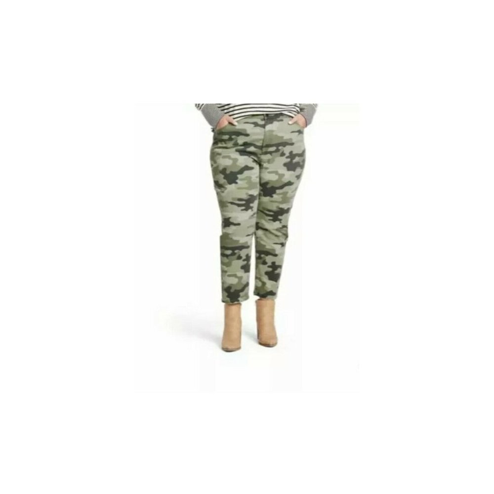 Nili Lotan Woman’s Camo Print High-Rise Ankle Length Skinny‎ Jeans size 16